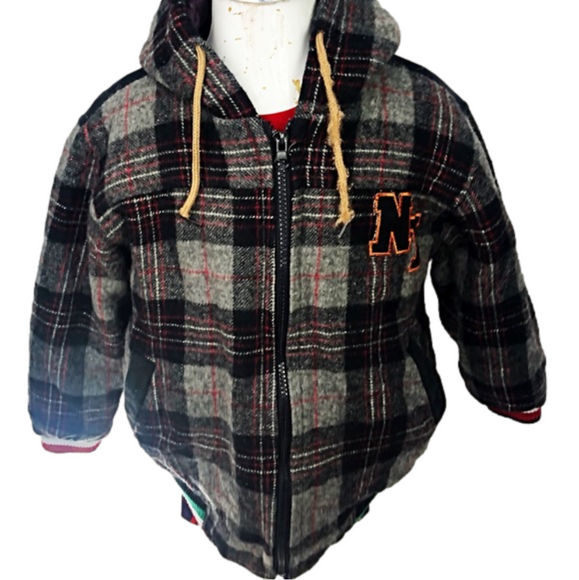 Wool Blend boys coat - Picture 4 of 6